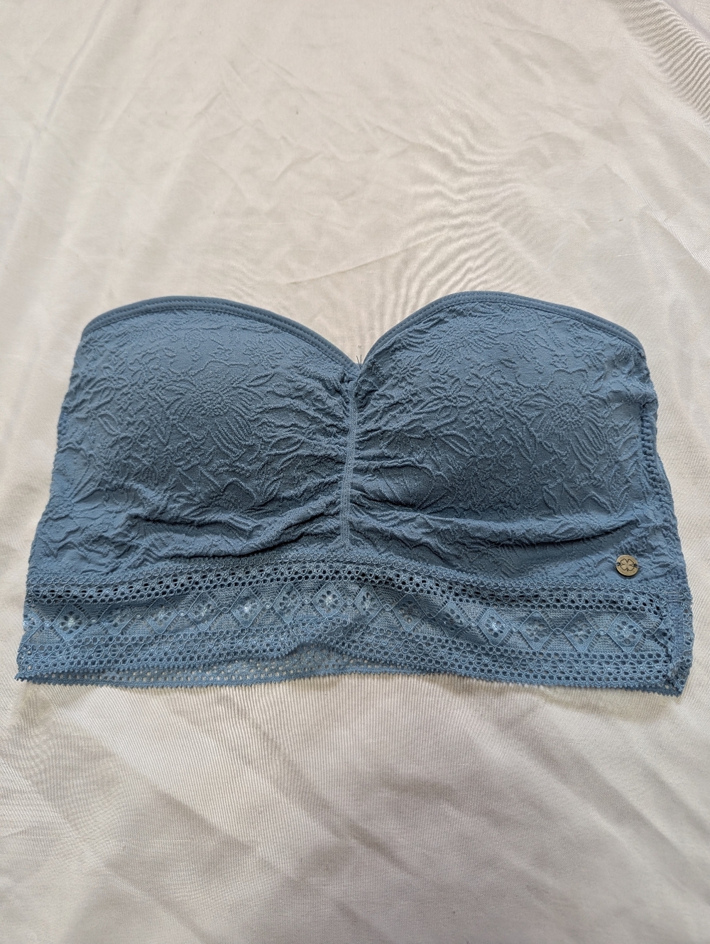 Lucky Brand Strapless Bandeau Bralette Top Lightly Padded Size Medium